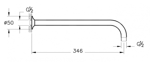Набор встроенной душевой системы Vitra A49264EXP хром Набор встроенной душевой системы Vitra A49264EXP хром
