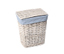 Корзина для белья WasserKRAFT Lippe WB-450-M белая