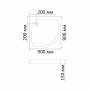 Душевой поддон акриловый 90x90 BandHours Concorde-Tray 240151100 Душевой поддон акриловый 90x90 BandHours Concorde-Tray 240151100