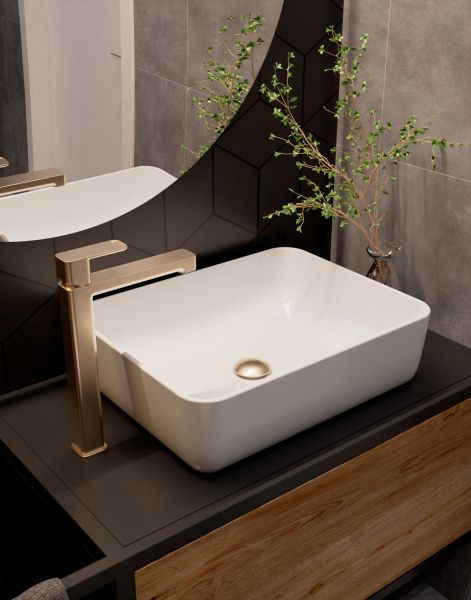 Смеситель AQUAme Parma AQM6614BG шлифованное золото Смеситель AQUAme Parma AQM6614BG шлифованное золото