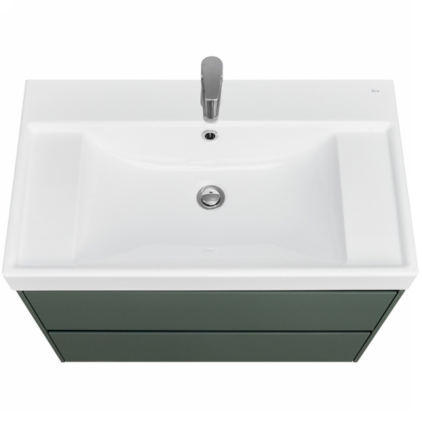 Тумба под раковину Roca Ona 80 см A857630513 подвесная зеленая