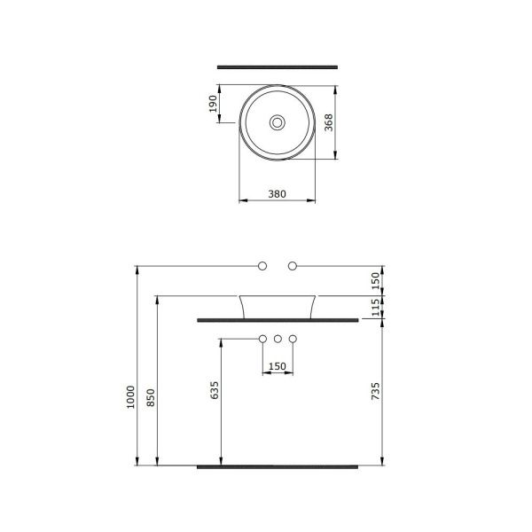 Раковина накладная BERGES Ego SL 181291 матовая голубая Раковина накладная BERGES Ego SL 181291 матовая голубая