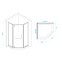 Душевой уголок RGW HO-084W 90x90x195 350608499-25 Душевой уголок RGW HO-084W 90x90x195 350608499-25