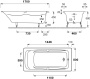 Ванна чугунная 170x80 см Jacob Delafon  E2918-S-00 Ванна чугунная 170x80 см Jacob Delafon  E2918-S-00