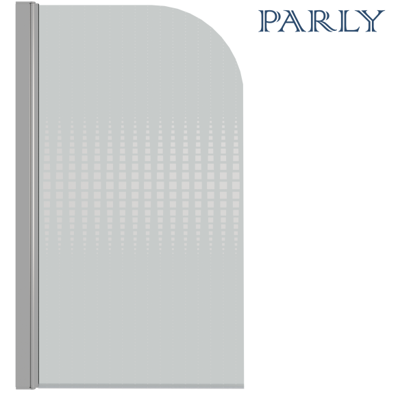 Штора для ванной стеклянная Parly F04 хром