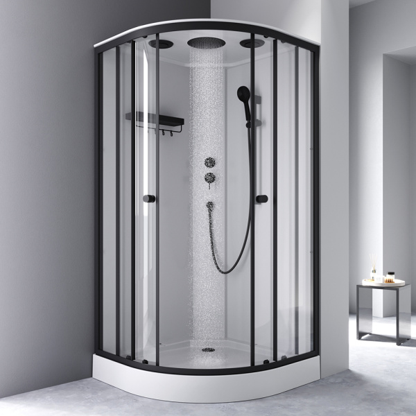 Душевая кабина AM.PM X-Joy 100x100 W94C-401-100BT профиль черный