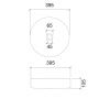 Раковина накладная стеклянная ABBER Glas AK2301 прозрачная Раковина накладная стеклянная ABBER Glas AK2301 прозрачная