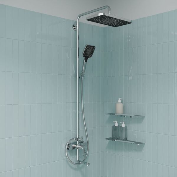 Душевая система с тропическим душем и изливом IDDIS Parker PARSB3Fi06 хром Душевая система с тропическим душем и изливом IDDIS Parker PARSB3Fi06 хром
