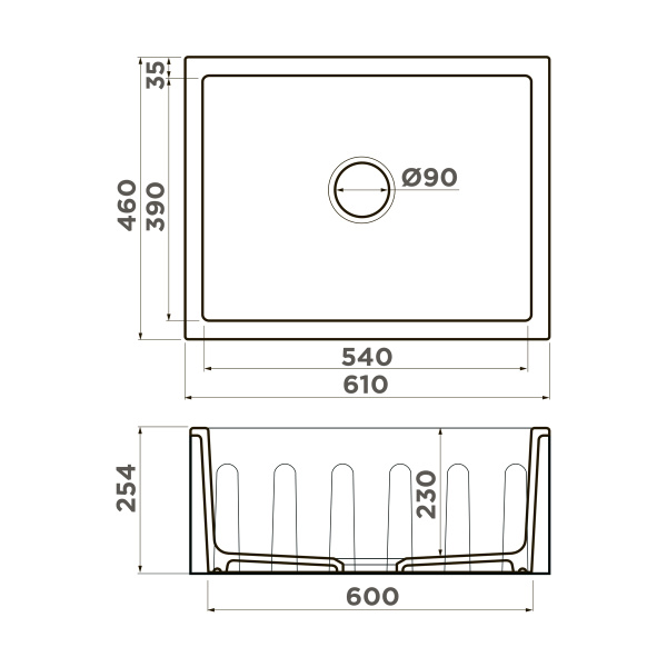 Мойка для кухни Omoikiri Mikura 60 см 4911260 sicilian lemon матовый