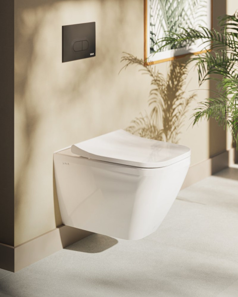Подвесной безободковый унитаз VitrA Integra Square 7082B003-0075 Подвесной безободковый унитаз VitrA Integra Square 7082B003-0075