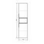 Пенал Comforty Франкфурт 40x160 см 00-00006505 подвесной бетон светлый