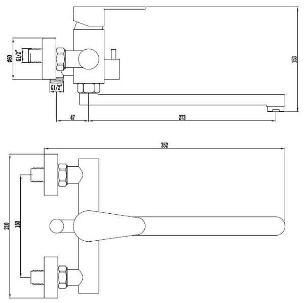 Смеситель для ванны с душевой лейкой Esko Orlando OL 31 матовый никель