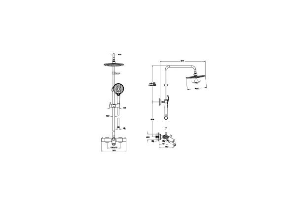 Душевая колонна VitrA Aquaheat A47208EXP хром Душевая колонна VitrA Aquaheat A47208EXP хром