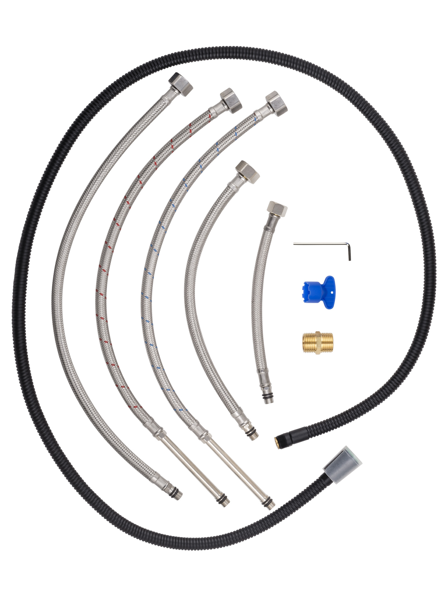 Смеситель на борт ванны Wonzon & Woghand Steam WW-88659008-MB черный матовый