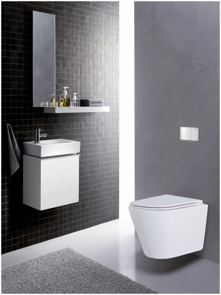 Унитаз Azario Teramo AZ-0053 подвесной безободковый с микролифтом