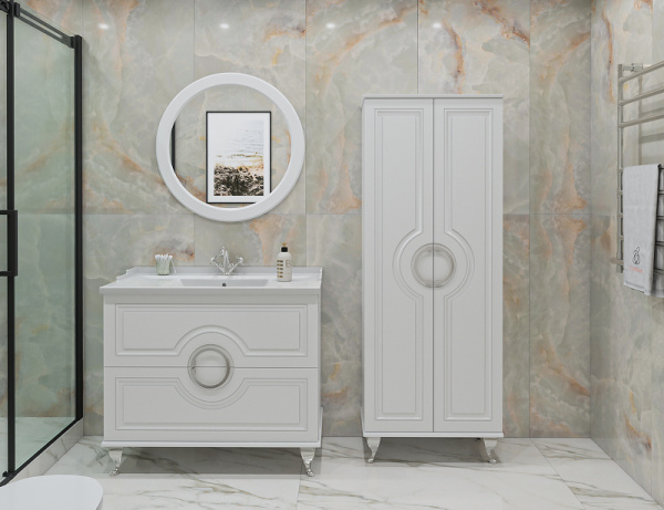 Тумба под раковину Caprigo Valletta 100 см 35319-SF027 напольная белая