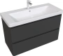 Тумба под раковину Aquanet Эмбер 100 см 00330470 подвесная черный матовый