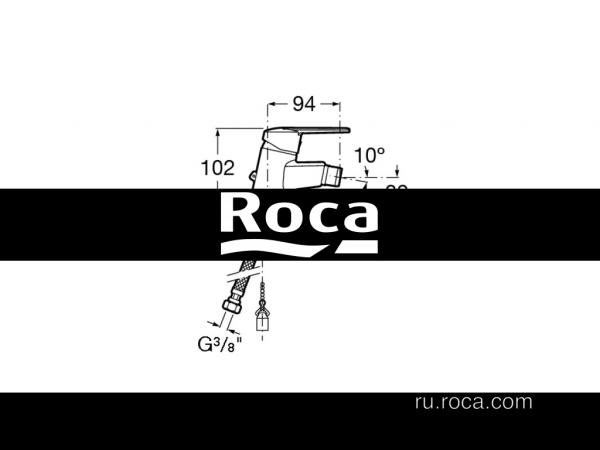 Смеситель Roca Victoria для биде 5A6125C0M Смеситель Roca Victoria для биде 5A6125C0M