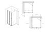 Душевой уголок 70x90 ABBER Zart AG08070P-S91 профиль хром стекло прозрачное Душевой уголок 70x90 ABBER Zart AG08070P-S91 профиль хром стекло прозрачное