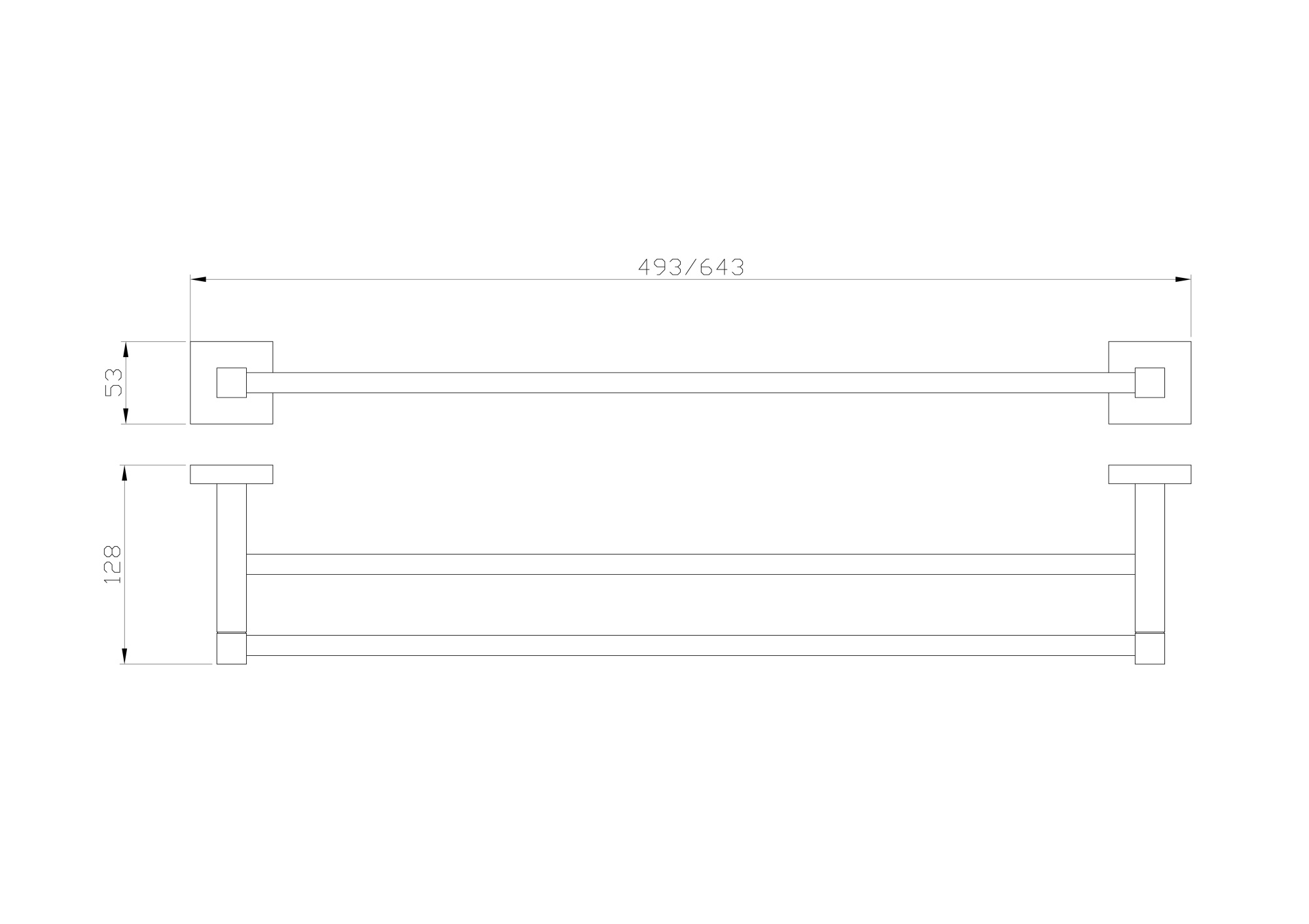 Полотенцедержатель двойной Wonzon & Woghand Polo WW-8911-BN никель брашированный