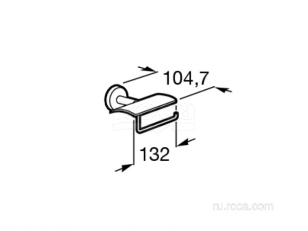 Держатель Roca для туалетной бумаги Twin 816713001 Держатель Roca для туалетной бумаги Twin 816713001