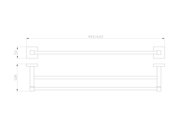 Полотенцедержатель двойной Wonzon & Woghand Polo WW-8911-BN никель брашированный