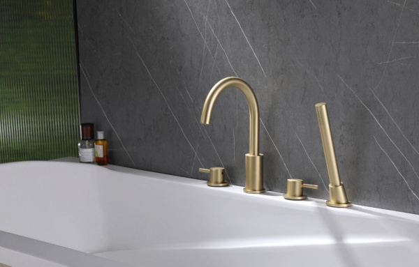 Смеситель  ABBER Wasser Kreis AF8113G золото матовое Смеситель  ABBER Wasser Kreis AF8113G золото матовое