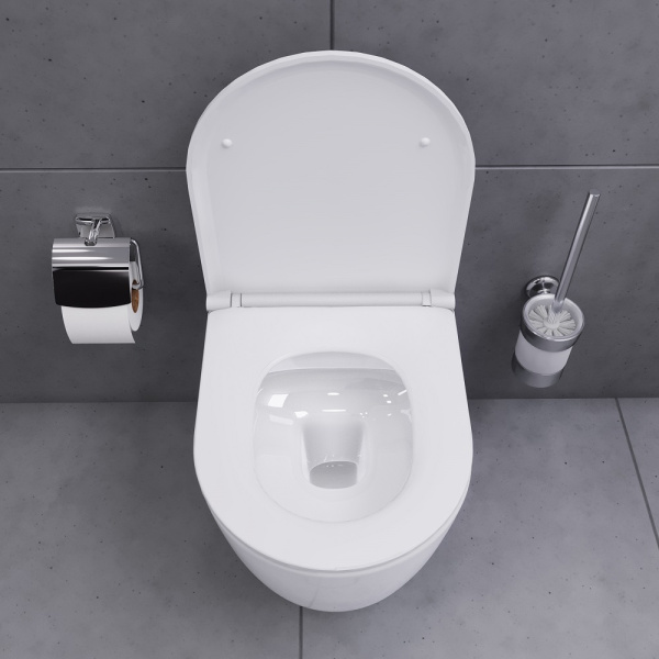 Унитаз подвесной Damixa Sirius DX86C1700SC безободковый с микролифтом