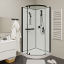 Душевая кабина Ceruttispa 90x205 KORRA90B профиль черный