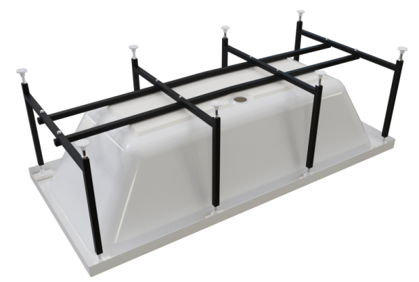 Ванна акриловая Radomir Патрисия 185x85 1-01-0-0-1-333 белая пристенная с каркасом