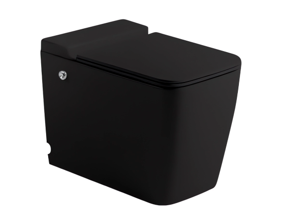 Унитаз приставной импульсного смыва безободковый Cerutti Spa MAIELLA Pulse MB CT10197 черный матовый с сиденьем микролифт Унитаз приставной импульсного смыва безободковый Cerutti Spa MAIELLA Pulse MB CT10197 черный матовый с сиденьем микролифт