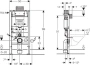 Инсталляция для подвесного унитаза GEBERIT Omega 111.030.00.1