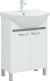 Тумба под раковину Aquanet Донна 55 см 00294390 напольная белая глянцевая