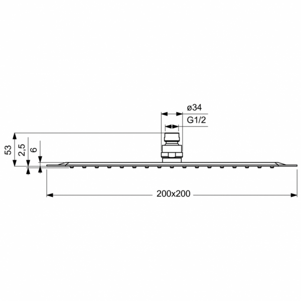 Верхний душ Ideal Standard IDEALRAIN LUXE B0387MY Верхний душ Ideal Standard IDEALRAIN LUXE B0387MY
