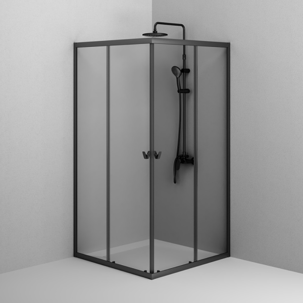 Душевой уголок AM.PM Sunny 100x190x100 W87G-403-100100-BT профиль черный