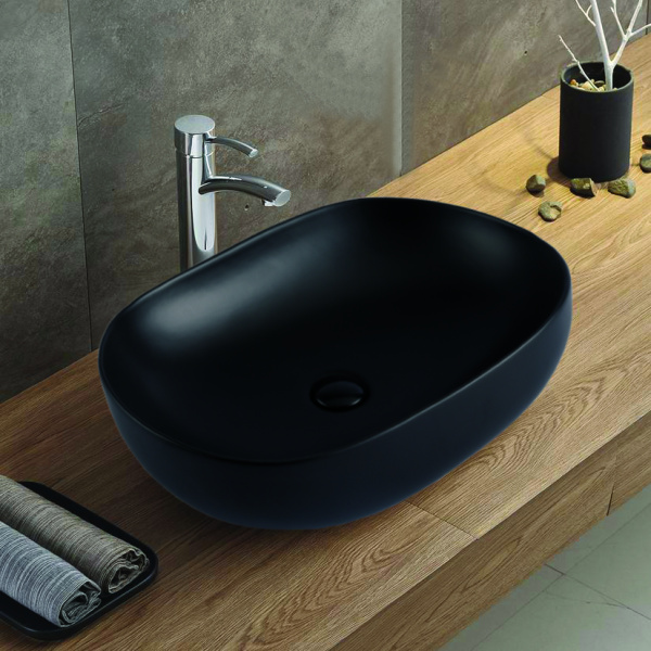 Раковина Azario накладная 600х415х135 цвет чёрный матовый AZ-78326MB Раковина Azario накладная 600х415х135 цвет чёрный матовый AZ-78326MB