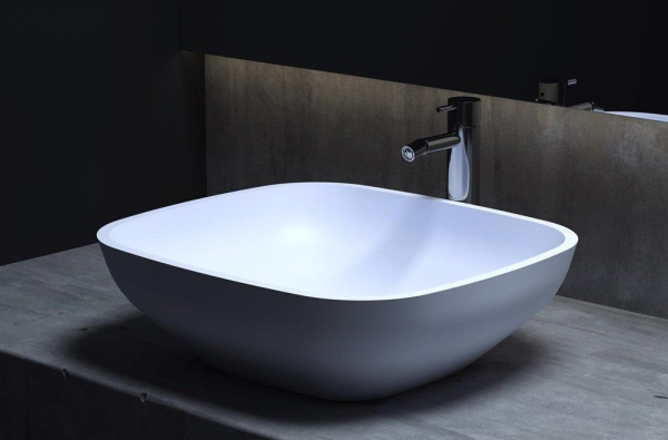 Раковина накладная Salini Gloria 50 см 1102208M белая