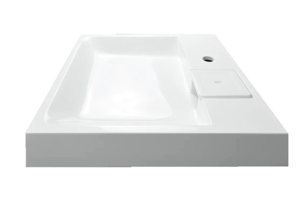 Раковина прямоугольная литьевой мрамор 60x49 Azario ELEMENT CS00082280