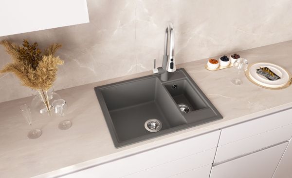 Кухонная мойка двойная 62x51 Florentina 20.465.D0620.305 Грей Кухонная мойка двойная 62x51 Florentina 20.465.D0620.305 Грей