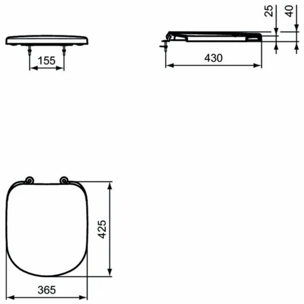 Сиденье и крышка для унитаза Ideal Standard TEMPO T679201 Сиденье и крышка для унитаза Ideal Standard TEMPO T679201
