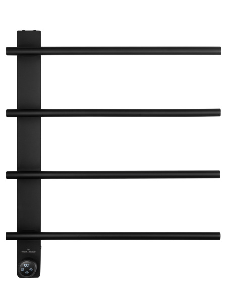 Полотенцесушитель электрический Wonzon & Woghand Nürnberg WW-AL344-MB подвесной черный матовый