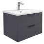 Тумба с раковиной Comforty Лима 70 см 00-00019212 подвесная антрацит