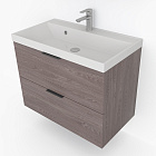 Тумба под раковину Какса-А Novella 80 см 005351 подвесная ясень анкор темный