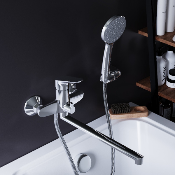 Смеситель для ванны Damixa Jupiter 779500001 хром глянцевый