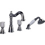 Смеситель на ванну Boheme TRADIZIONALE CHROMO CRYSTAL 396-CRST Смеситель на ванну Boheme TRADIZIONALE CHROMO CRYSTAL 396-CRST