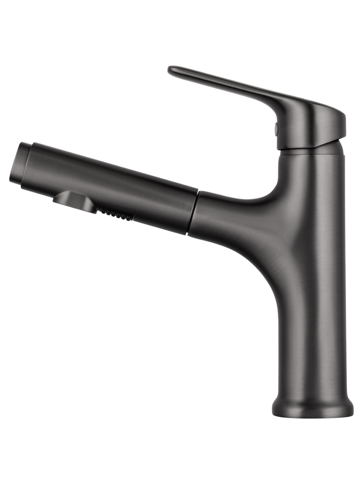 Смеситель для раковины с гигиеническим душем Wonzon & Woghand WW-AE4151-BGG темный графит брашированный