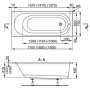 Акриловая ванна VAGNERPLAST KASANDRA 170x70 Акриловая ванна VAGNERPLAST KASANDRA 170x70