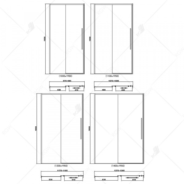 Душевая дверь RGW SV-12B 100x195 32321210-14 Душевая дверь RGW SV-12B 100x195 32321210-14