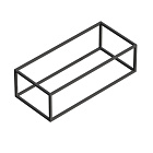 Консоль Cezares Cadro 100 см CADRO-100-46-30-1C-SO-MET-ST под раковину подвесная