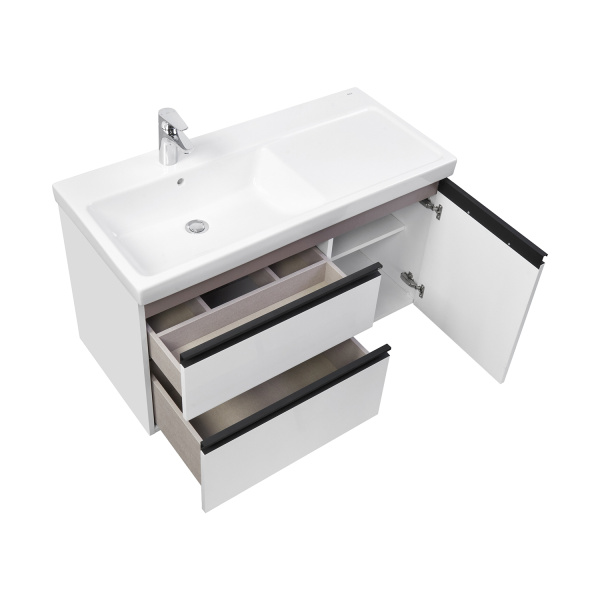 Тумба под раковину Roca Domi 100 см A857477806 подвесная белая